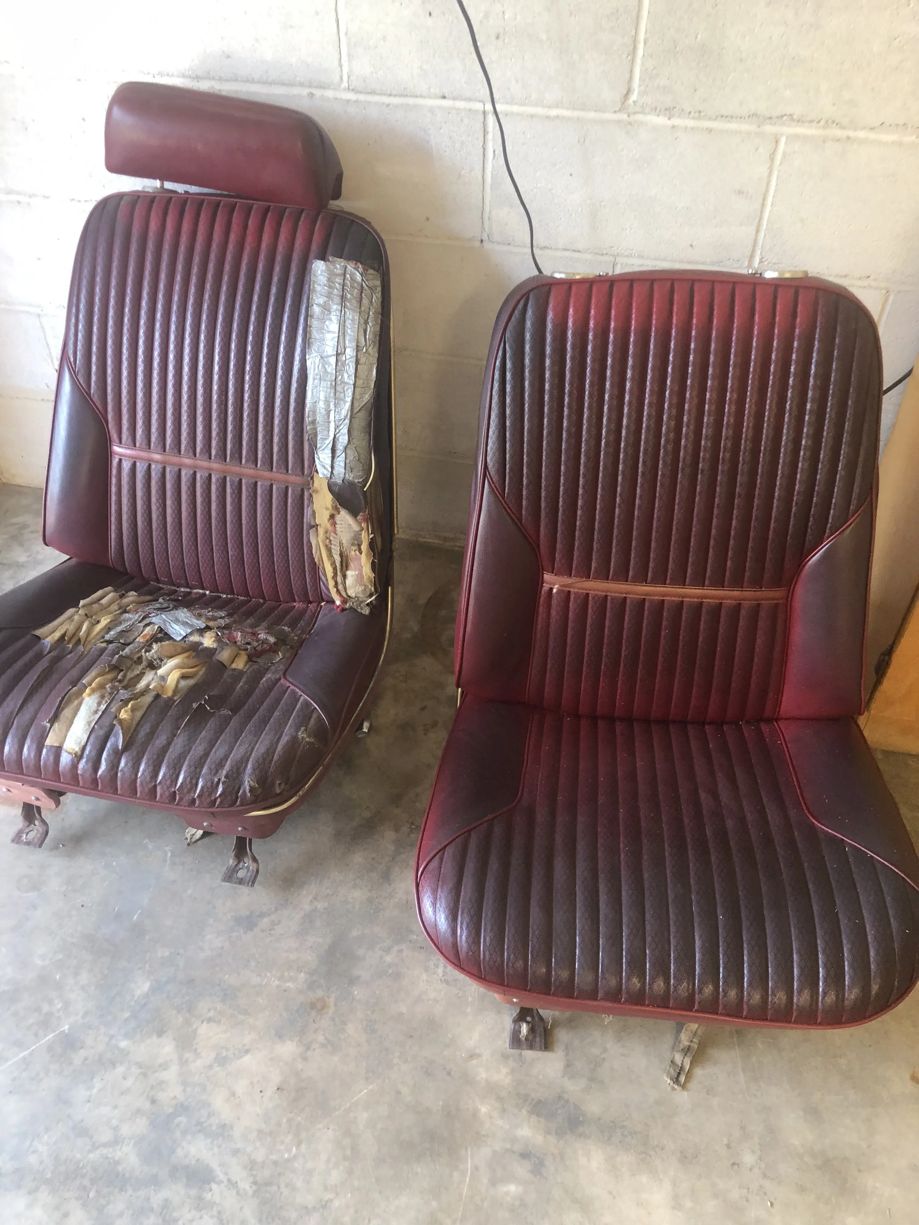 Bucket seats before