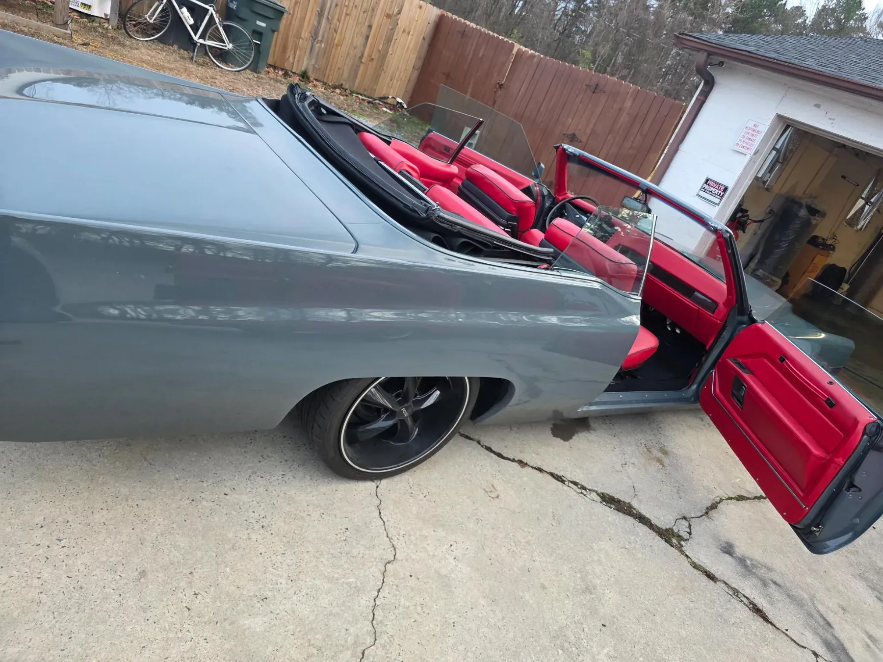 Cadillac convertible — finished interior