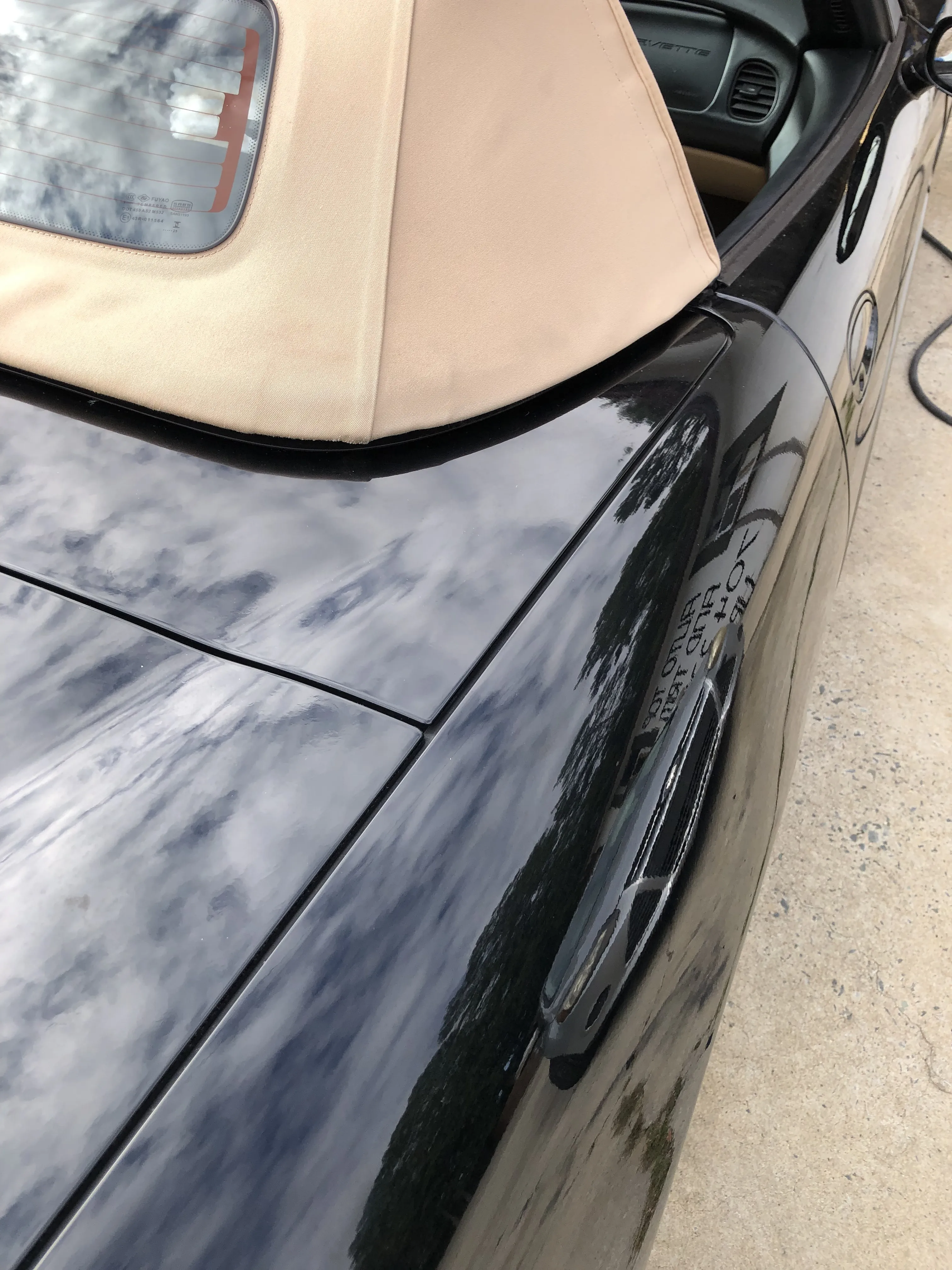 Tan top — side view