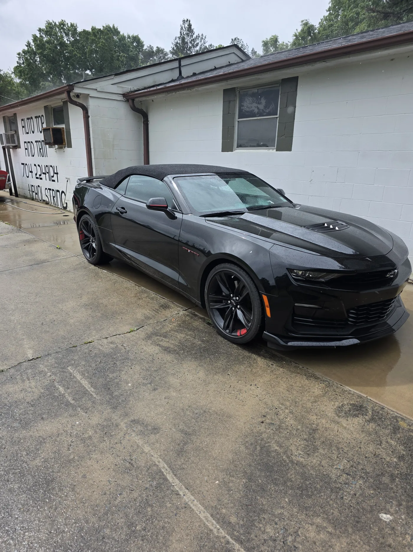Camaro convertible — new black top