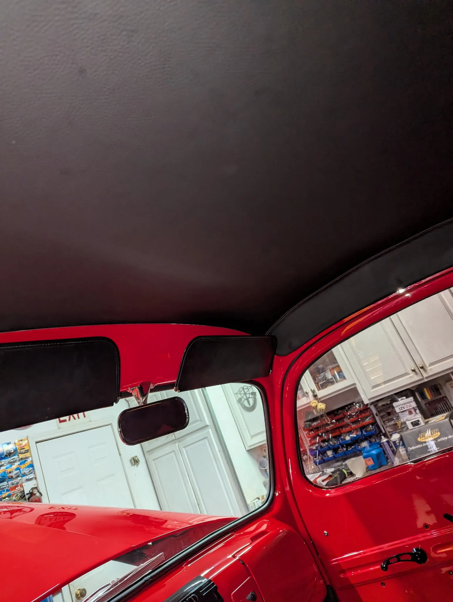 Ford F1 — headliner fitted and finished