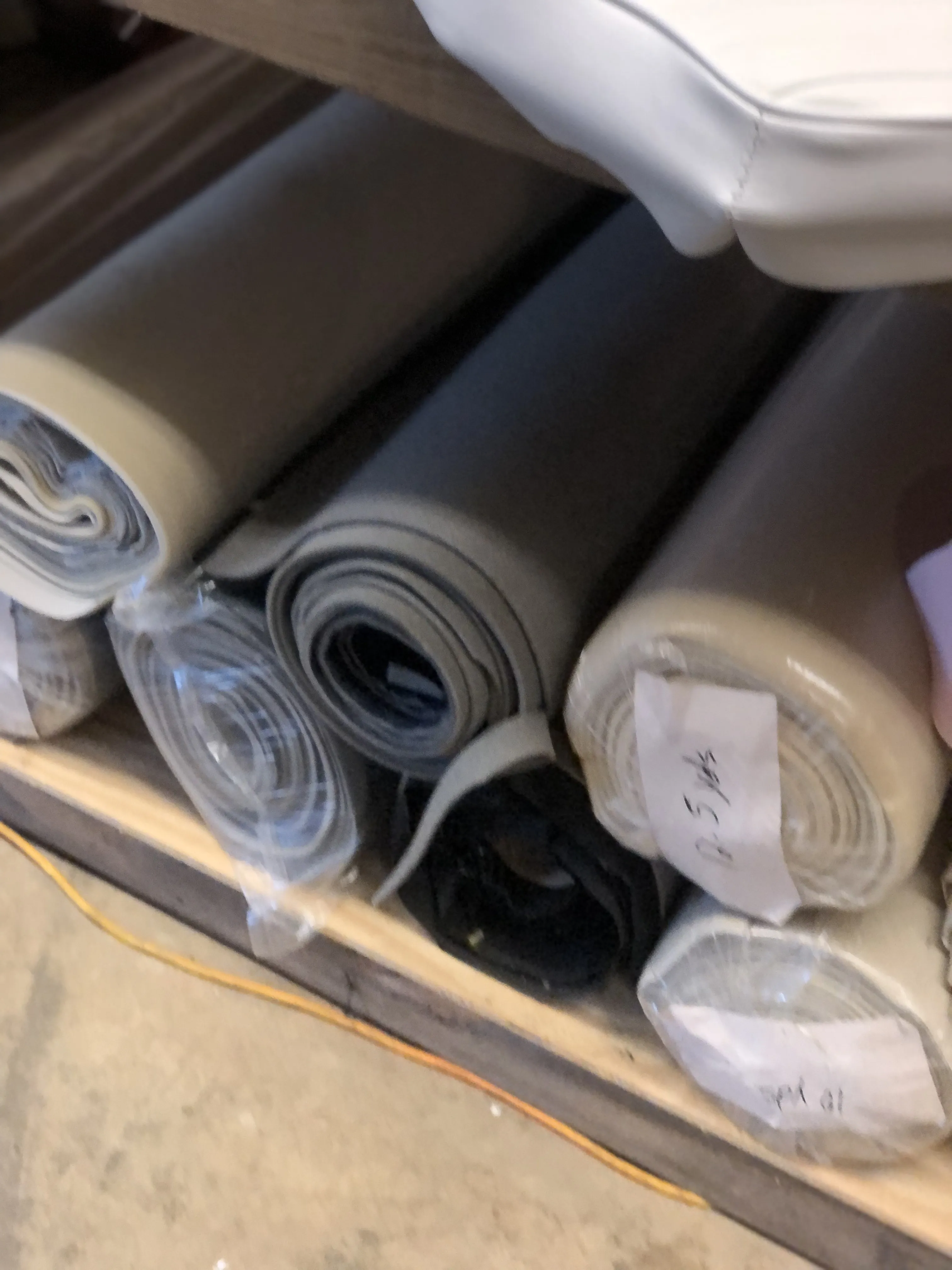 Vinyl and fabric roll stock