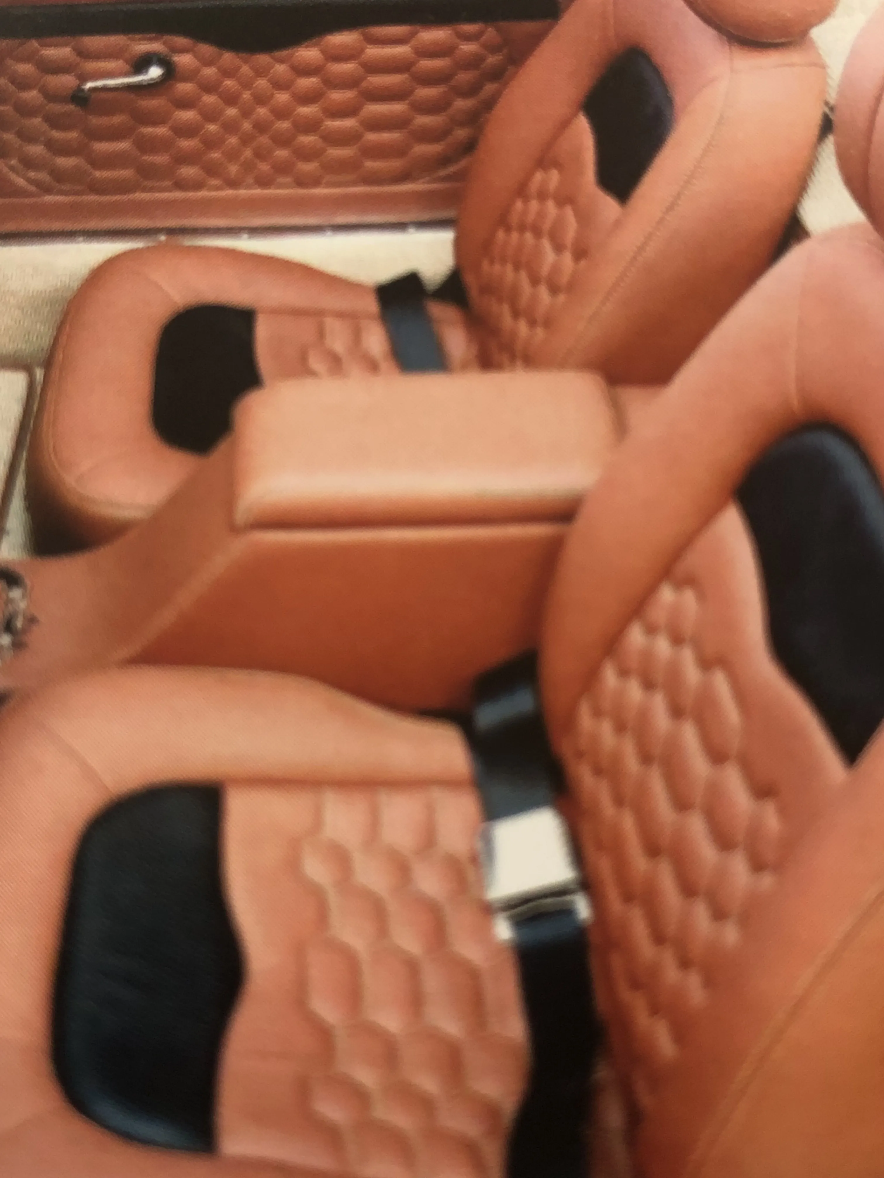 After — hex quilted front seats