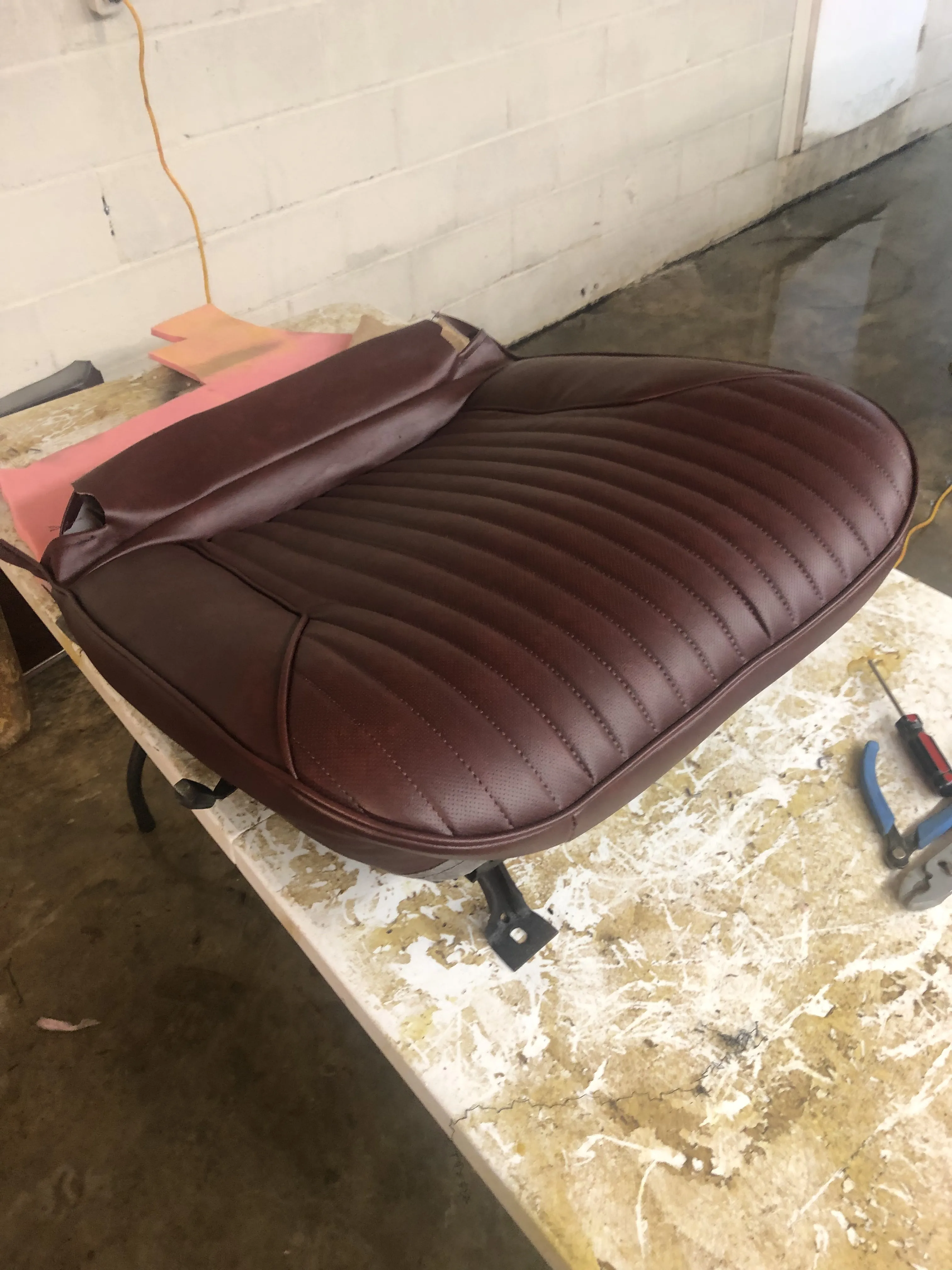 After — seat back on bench