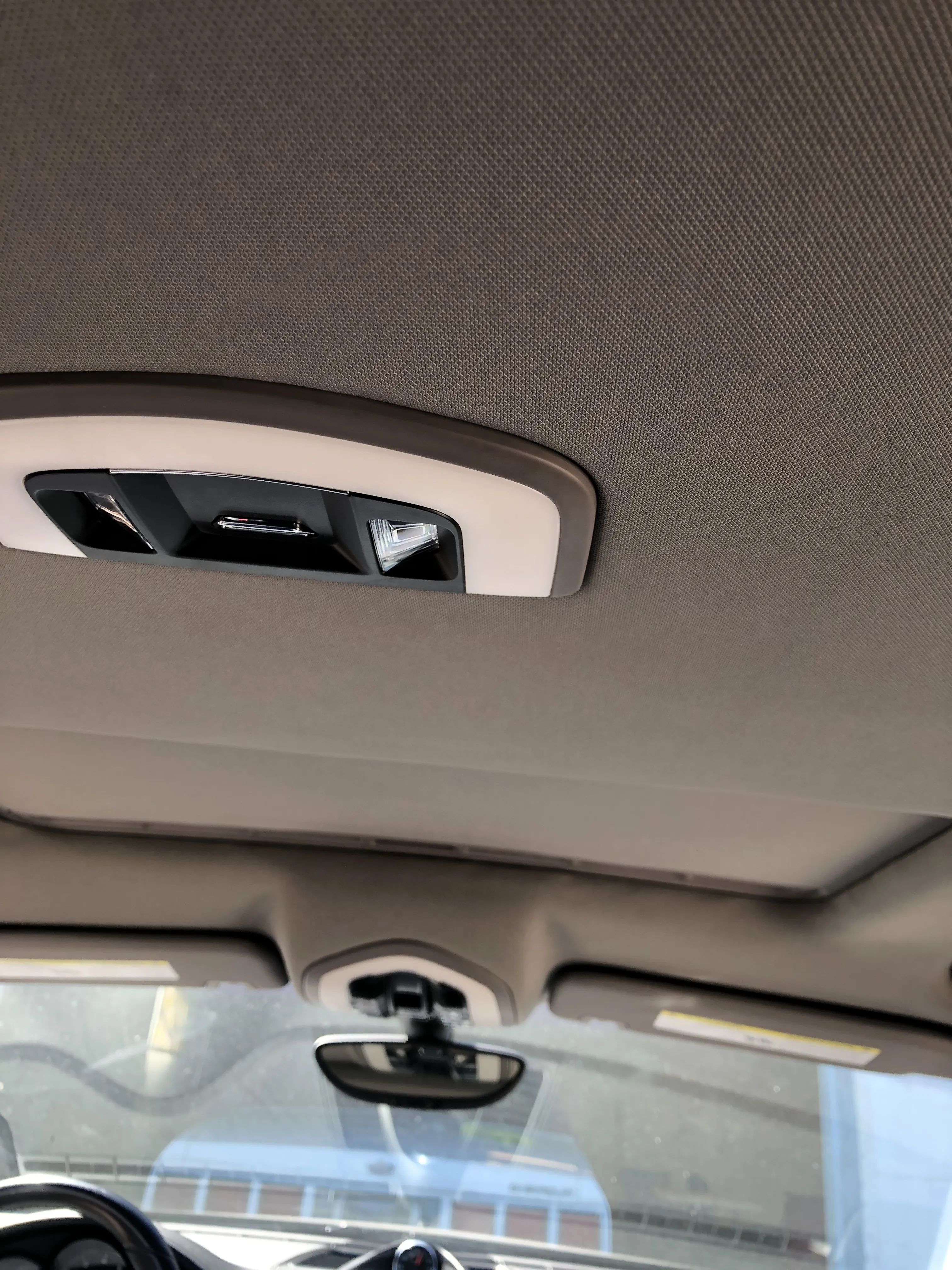 After — grey console and map lights