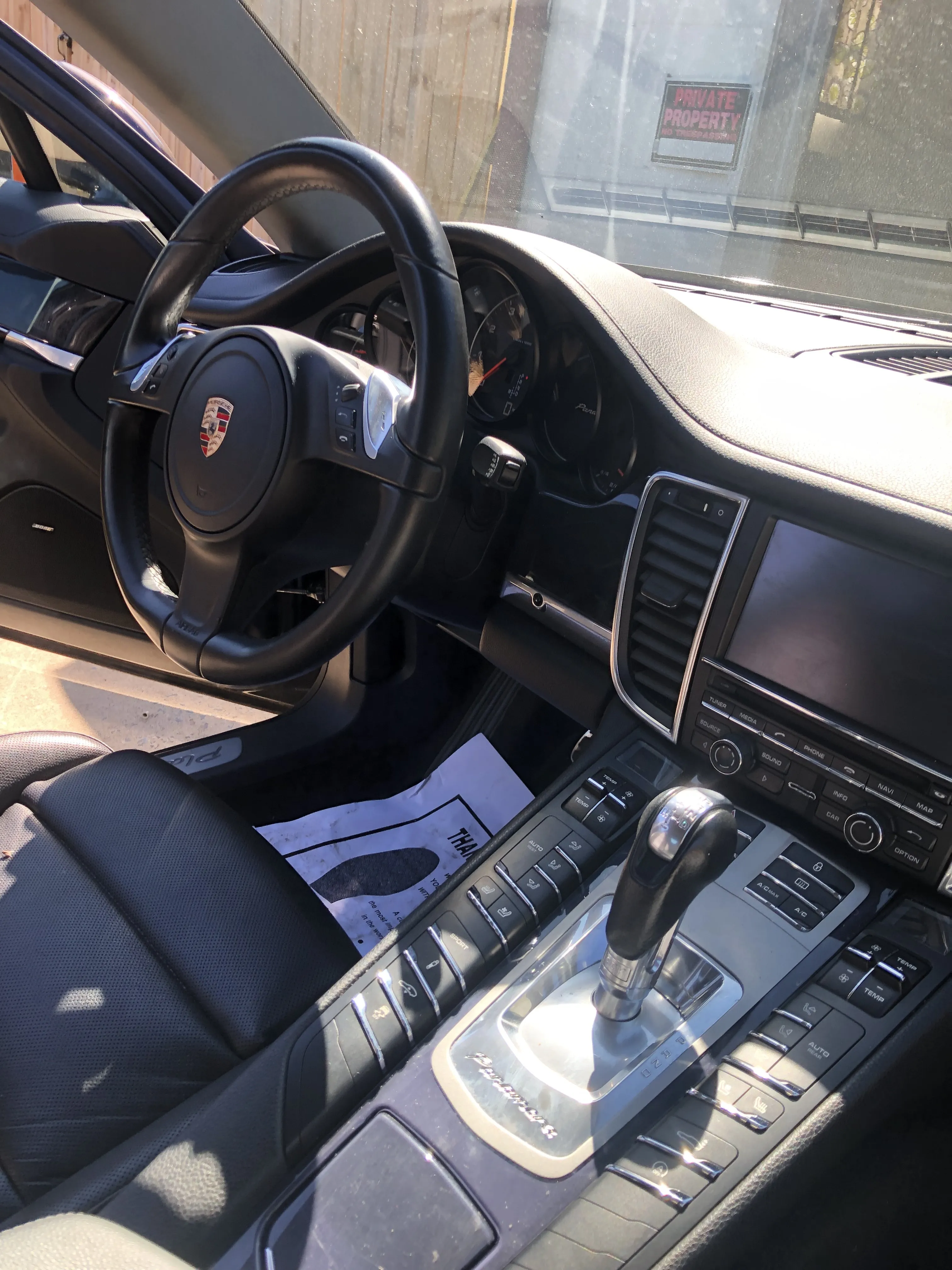 After — panamera dash and console