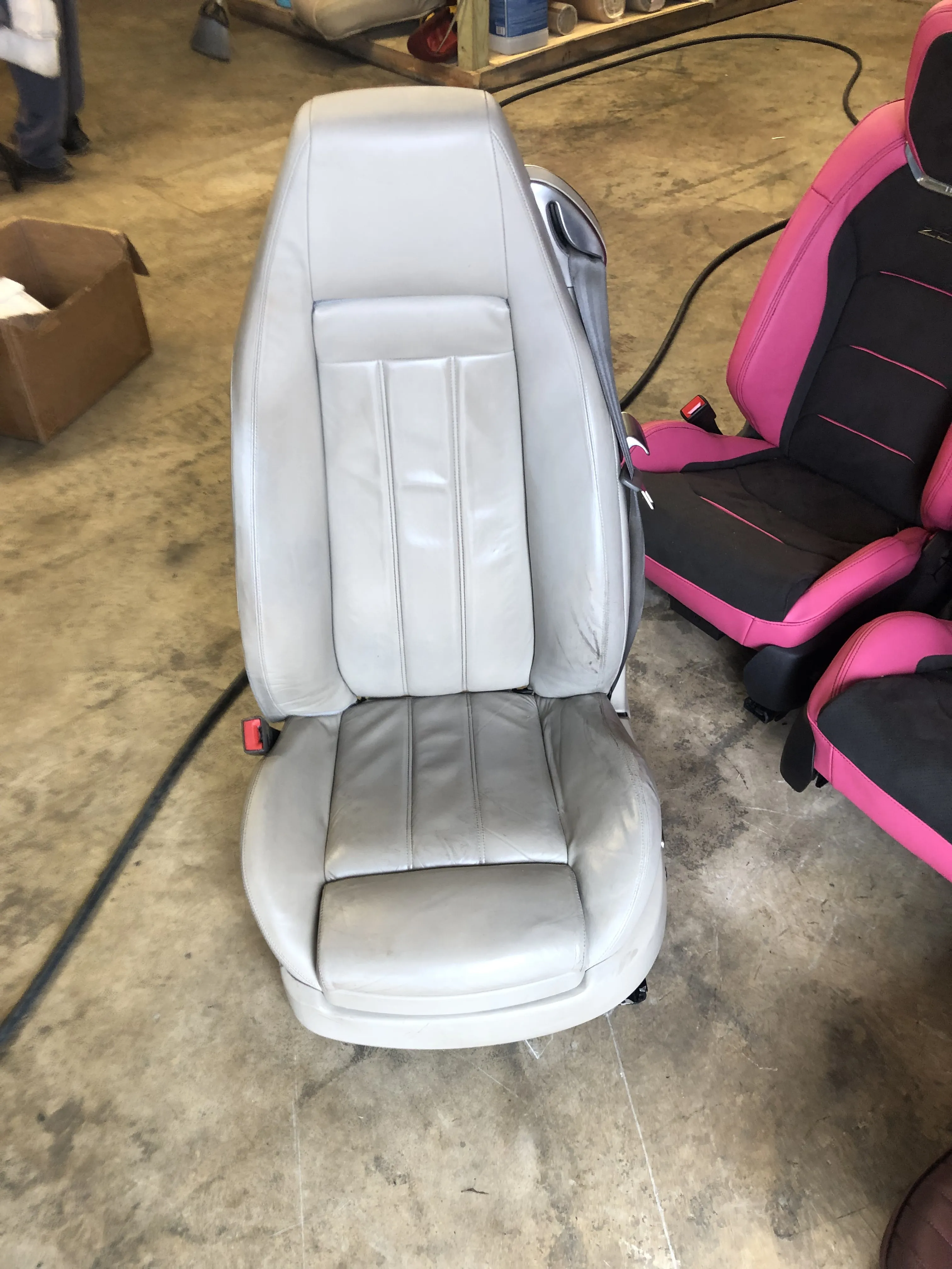 After — white vinyl bucket