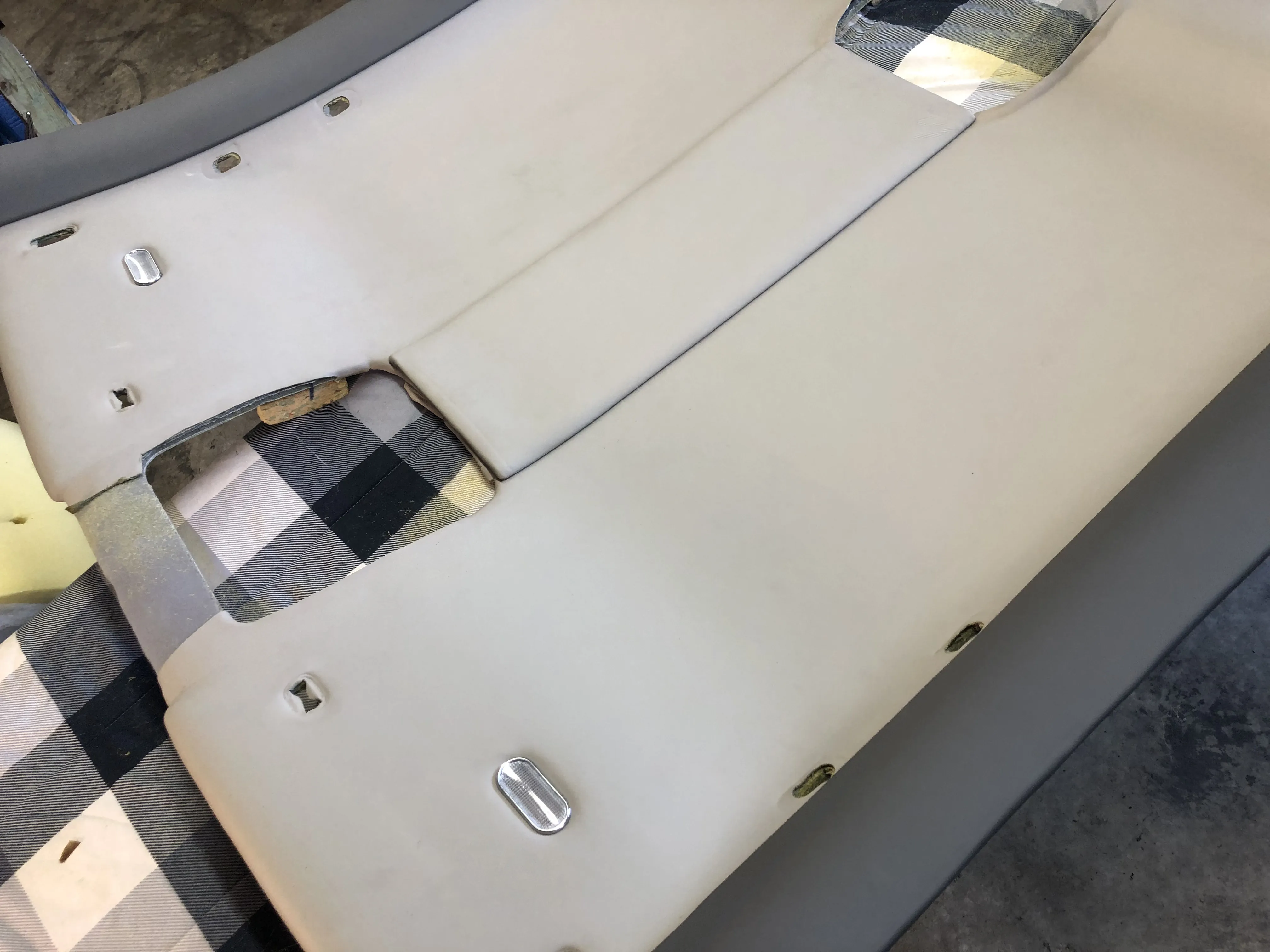 After — cream board light cutout