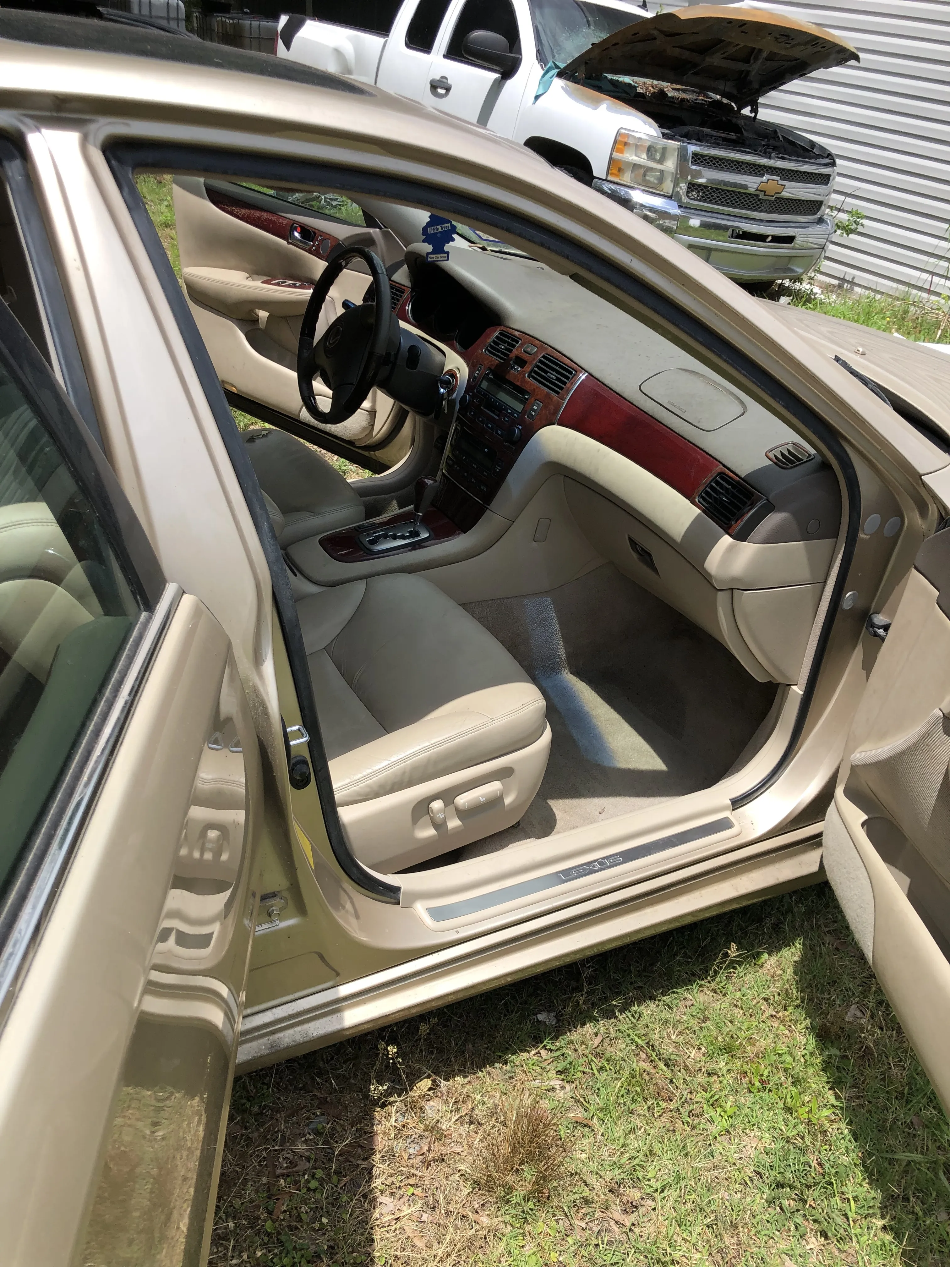 Gold sedan interior