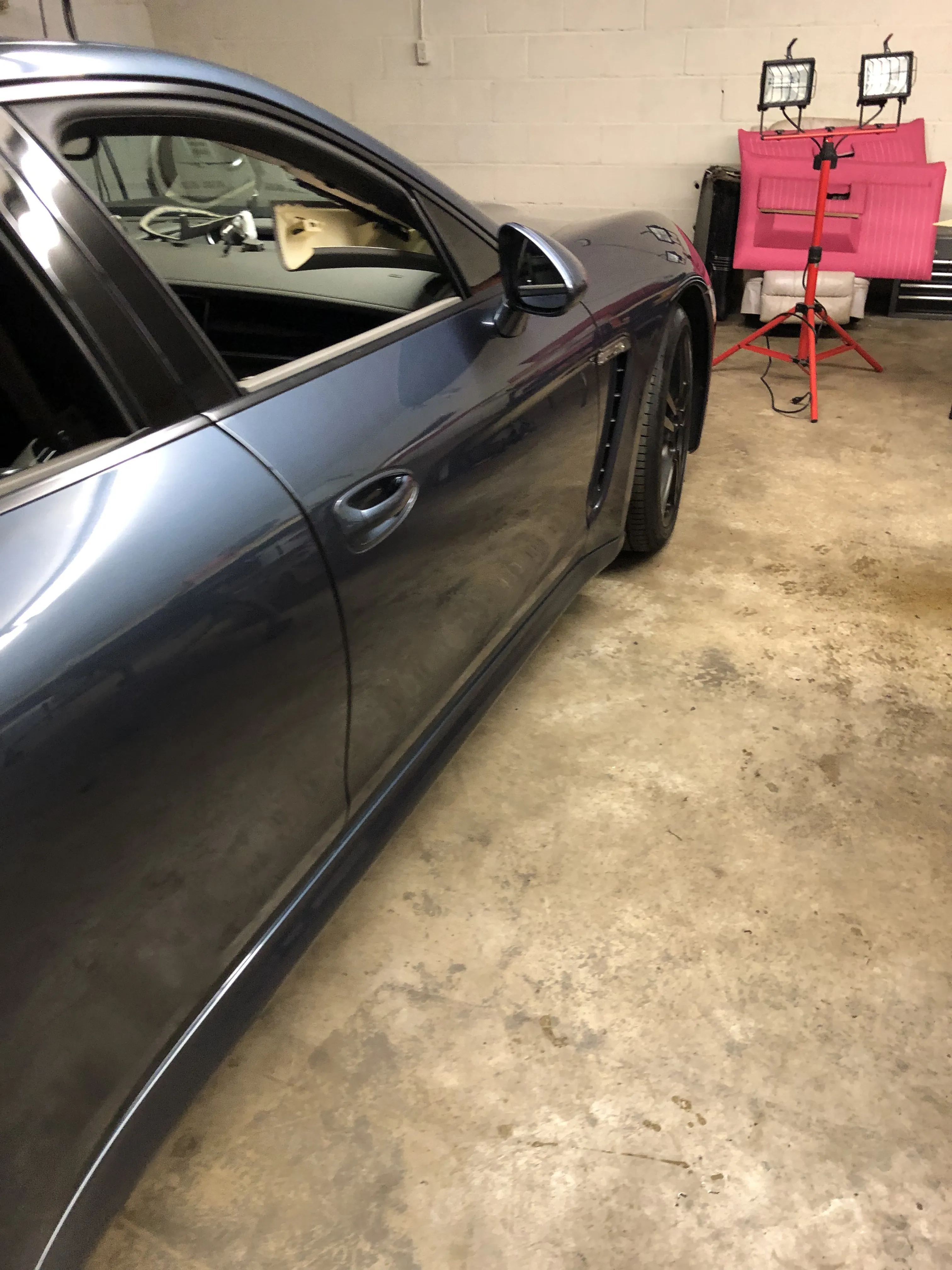 Grey porsche side