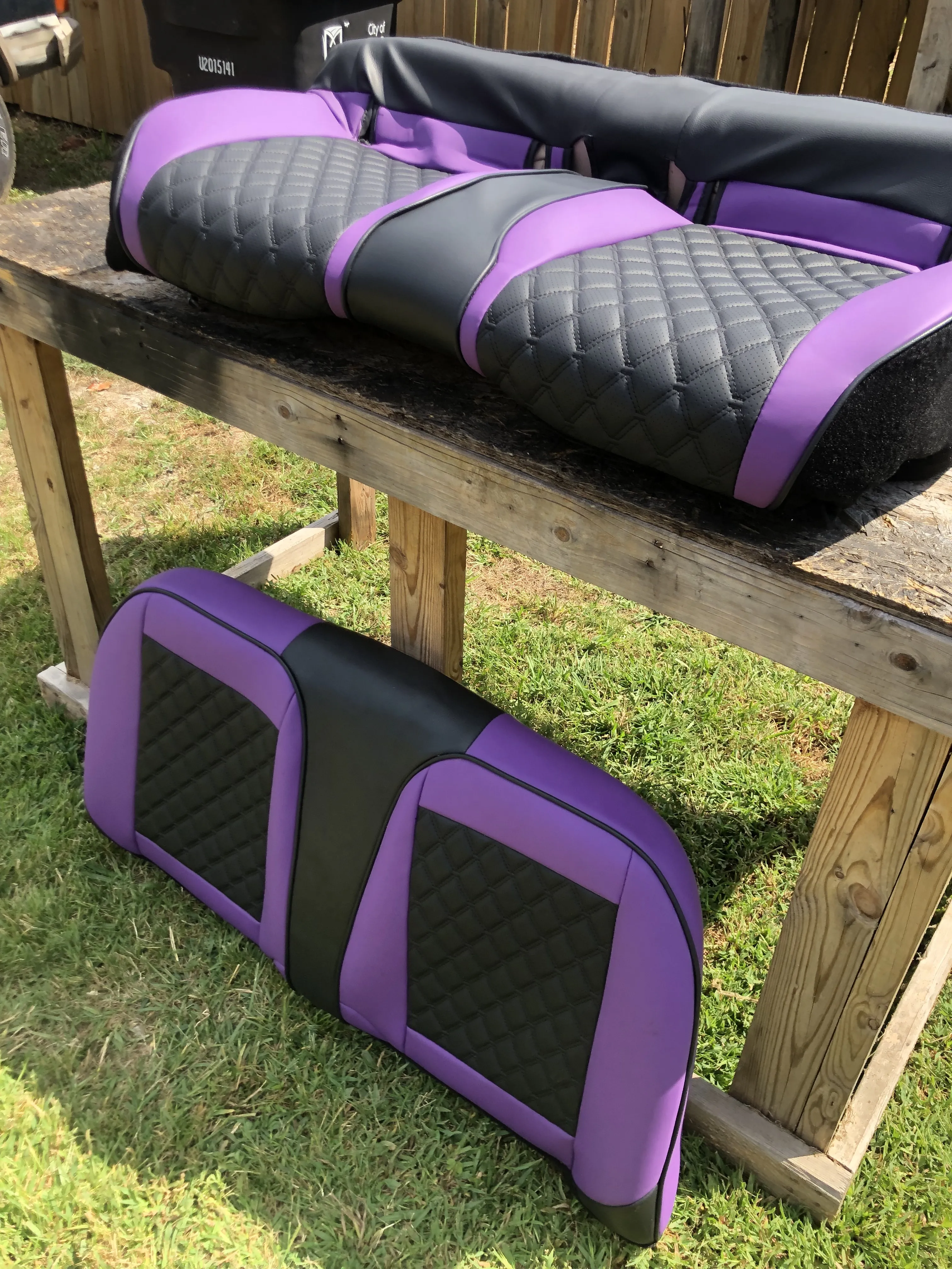 After — purple bench third angle