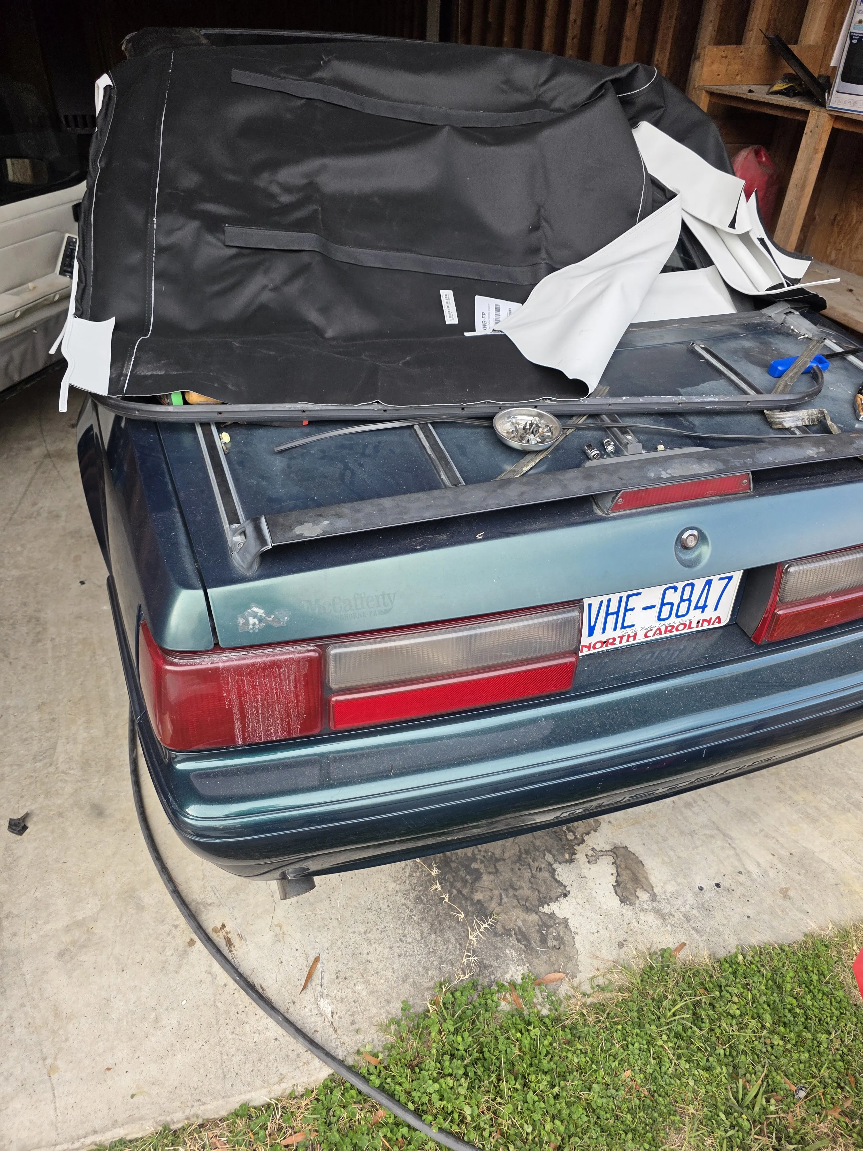 Before — old top removed