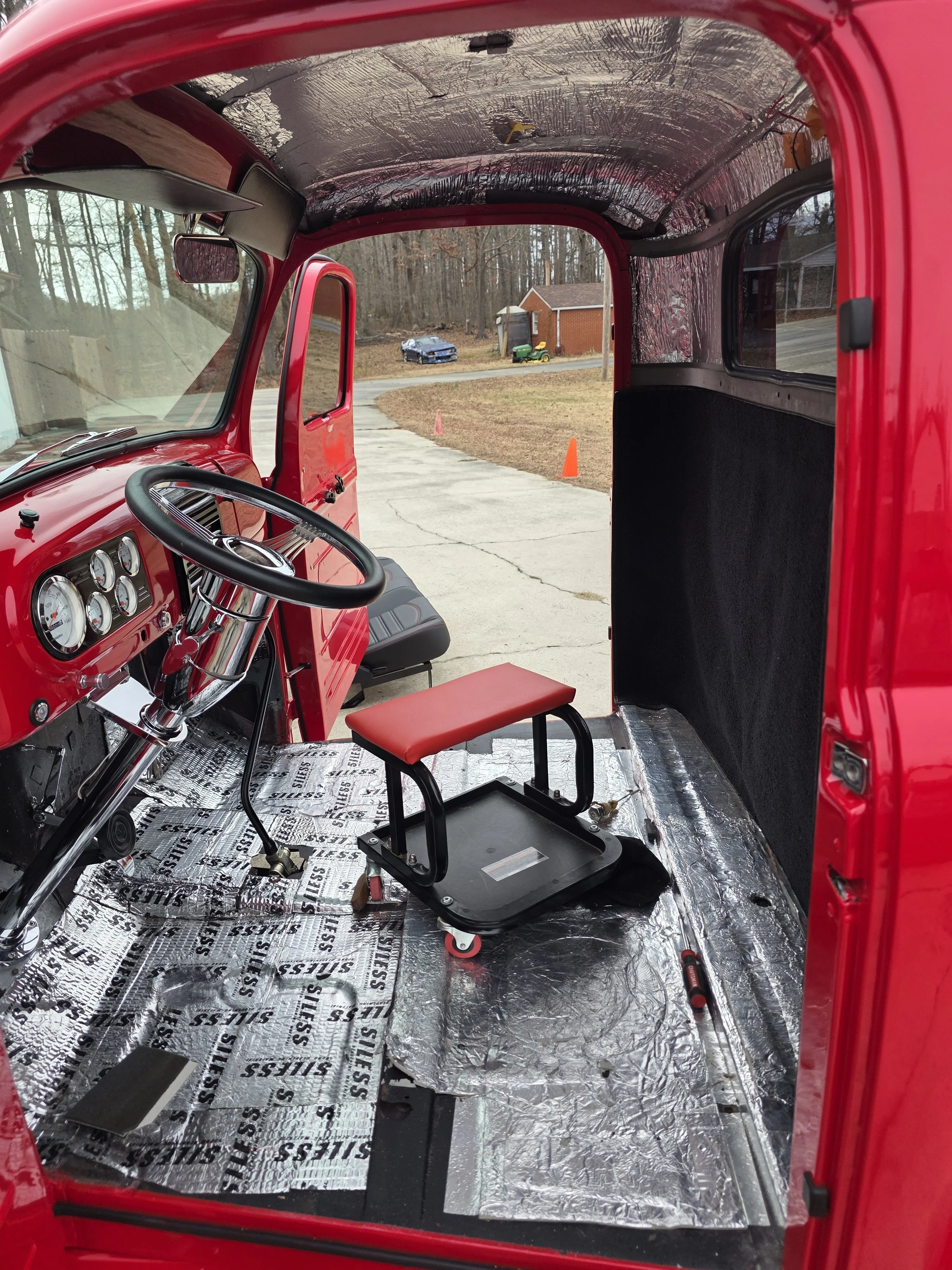 Cab floor and seat frame