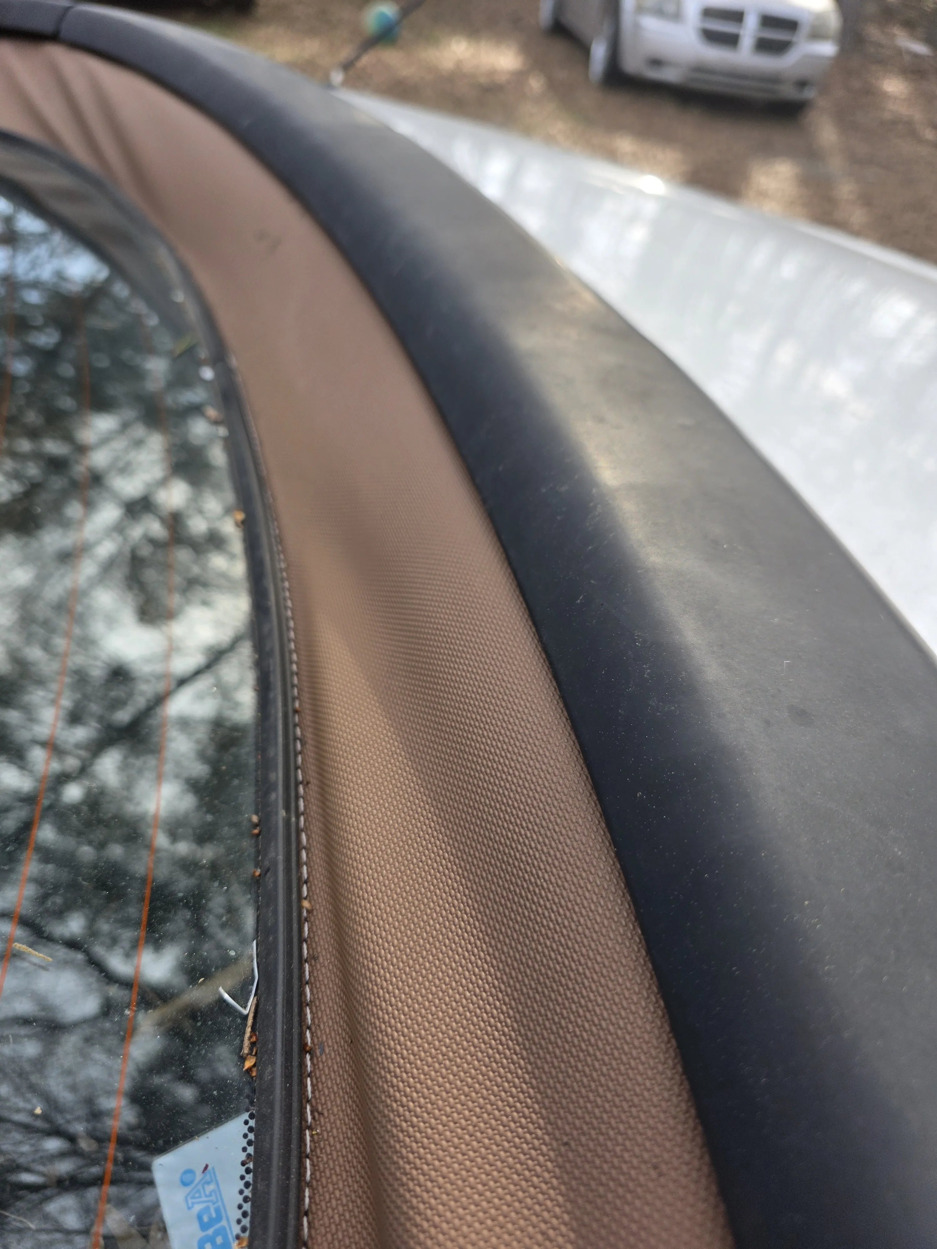 After — brown top close