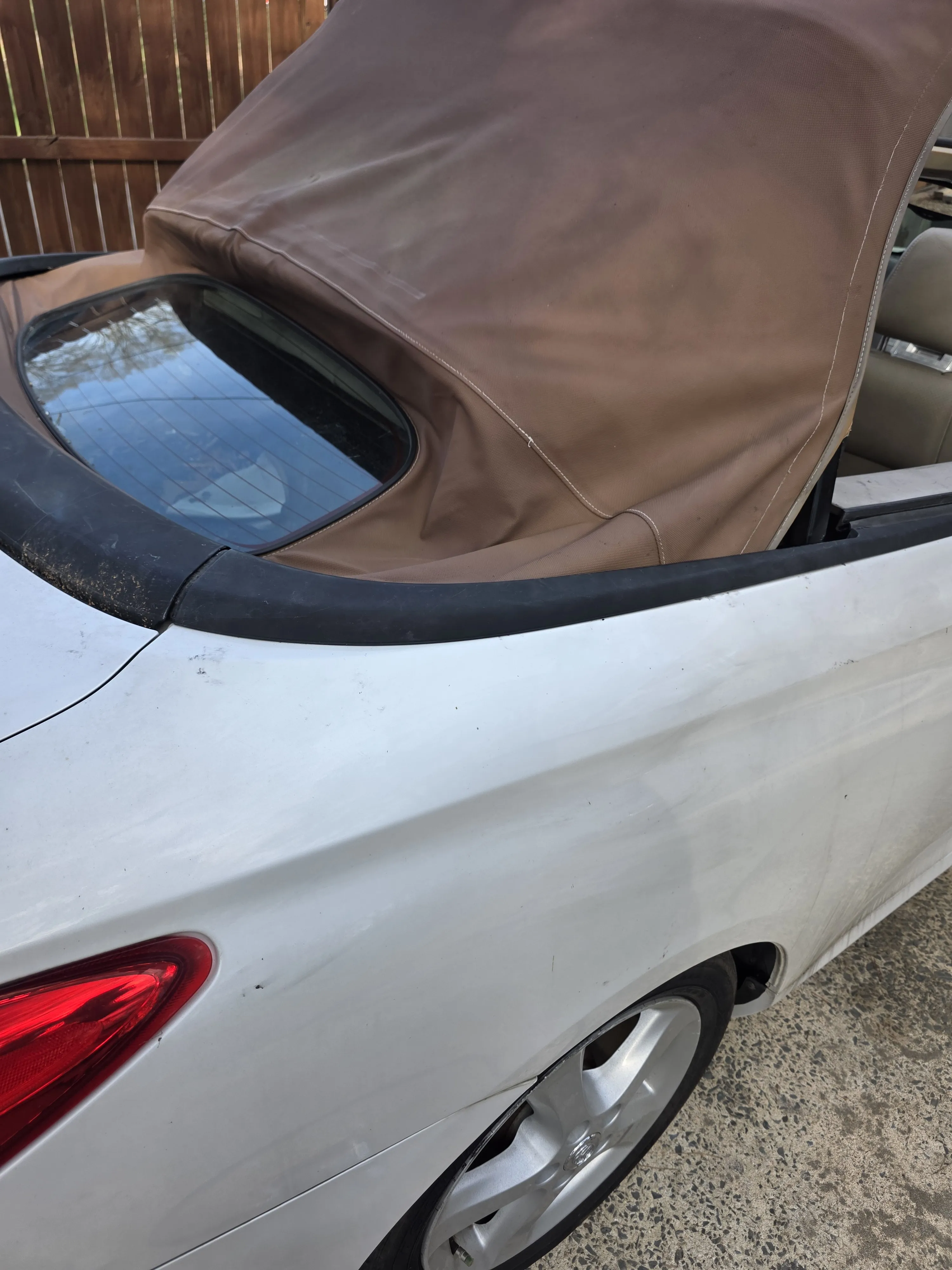 After — brown top rear quarter