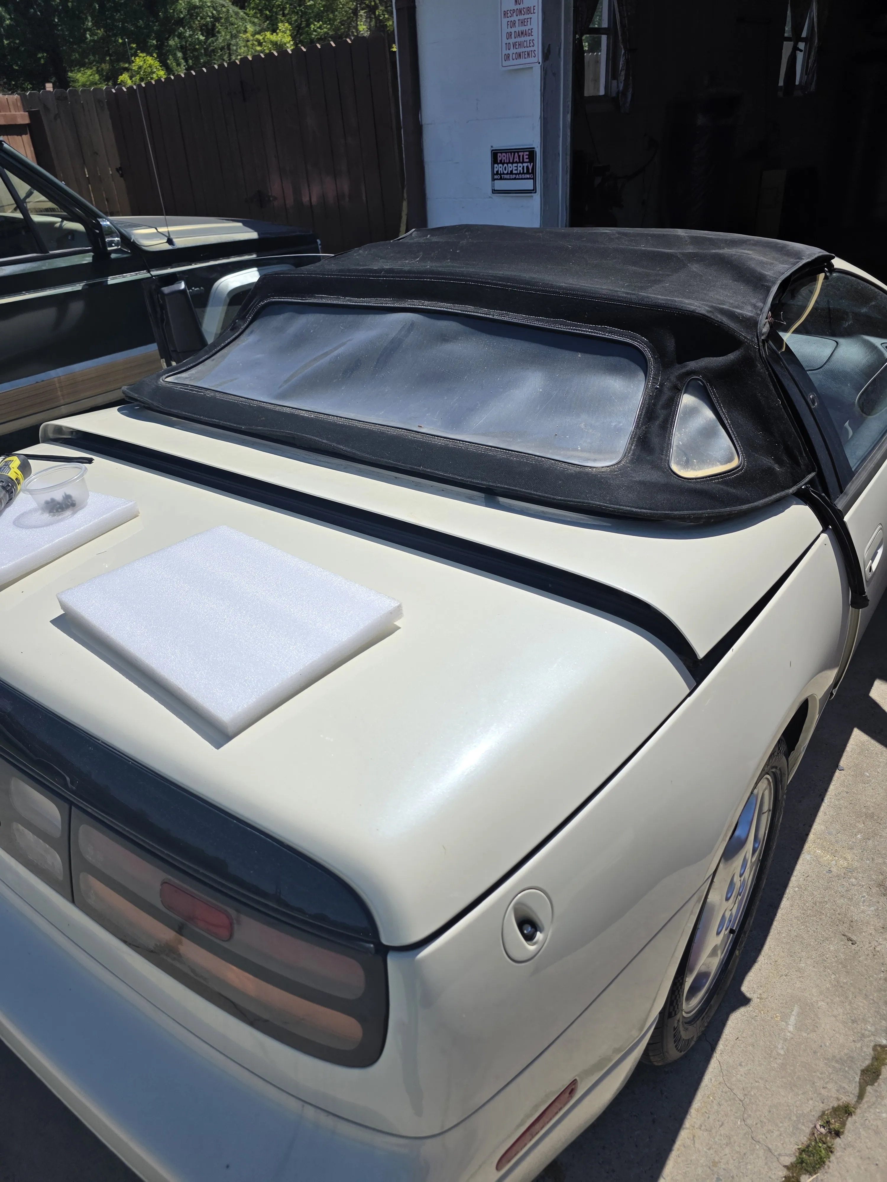 White 300zx black top