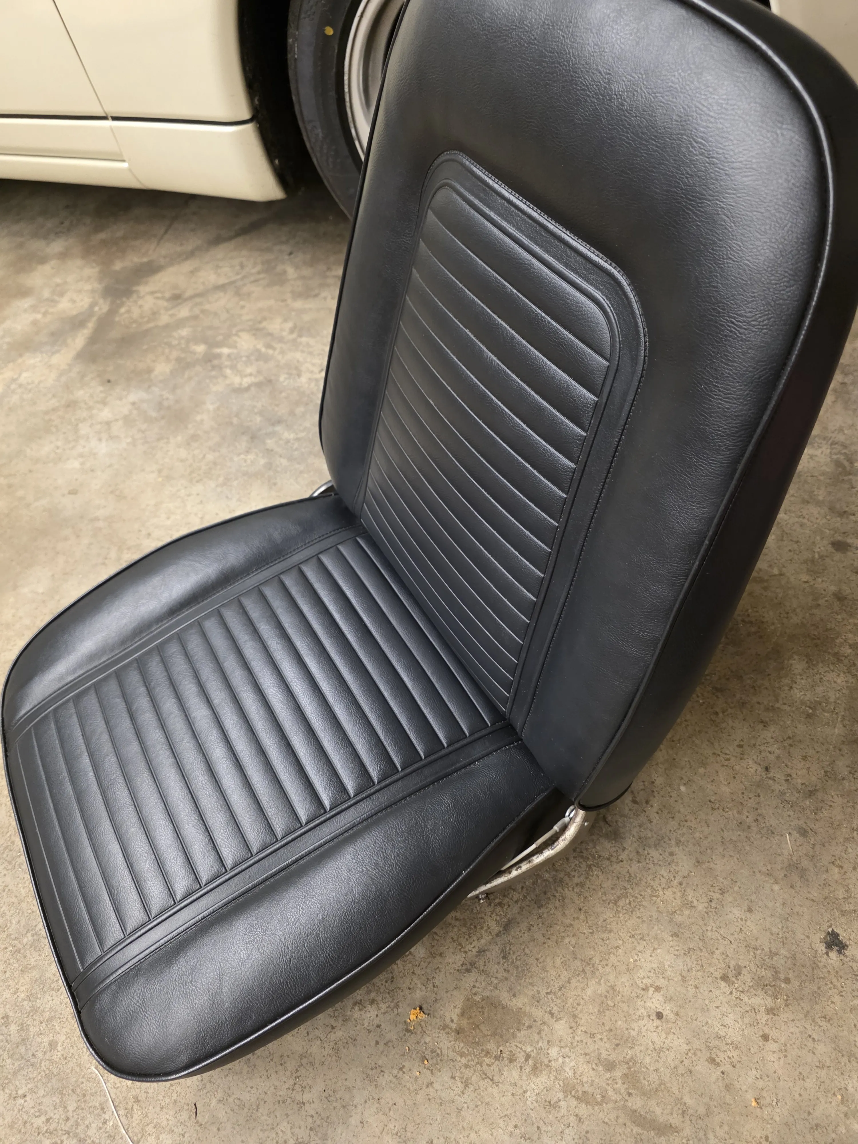 After — black seat finished