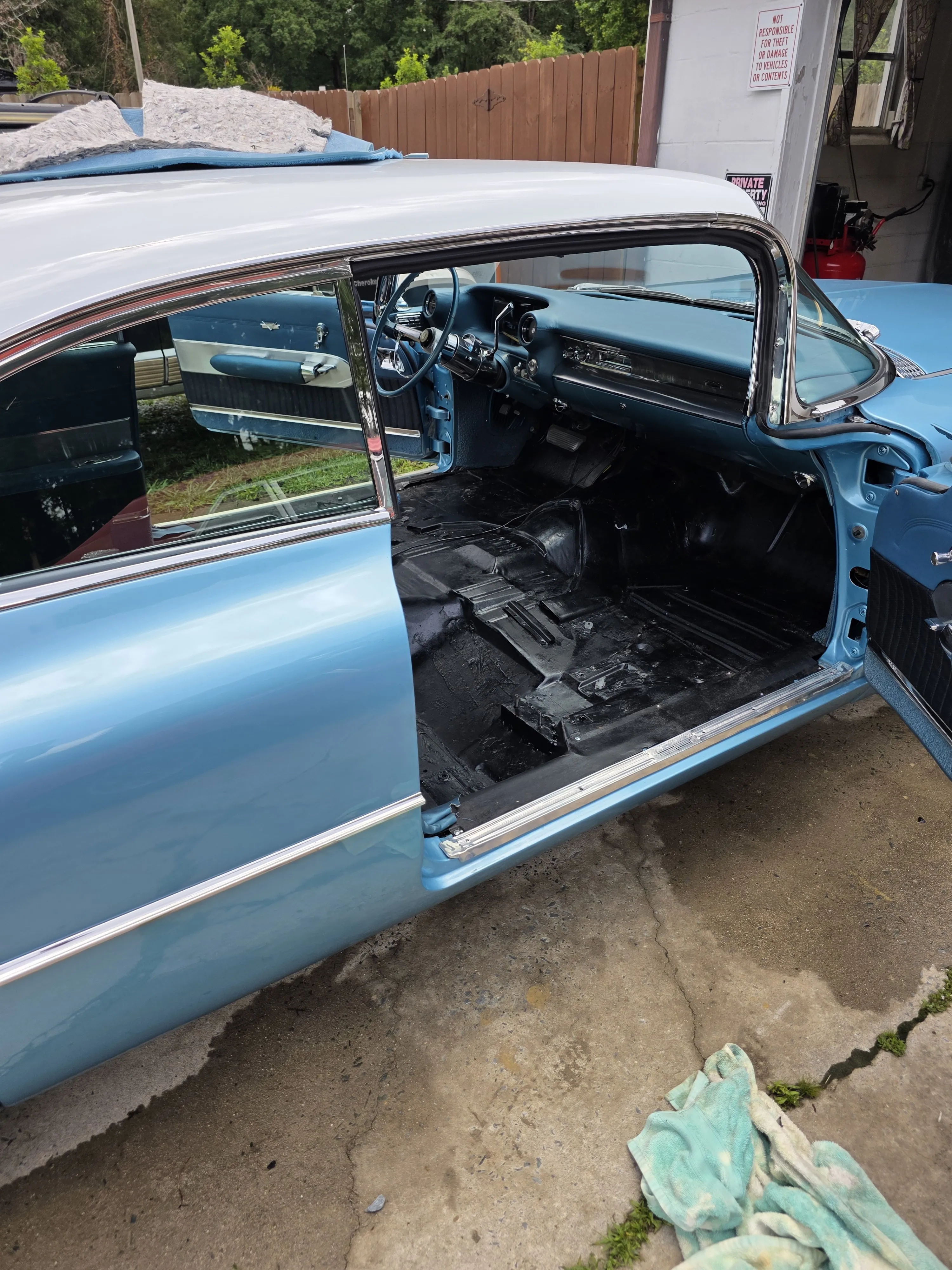 Before — interior gutted