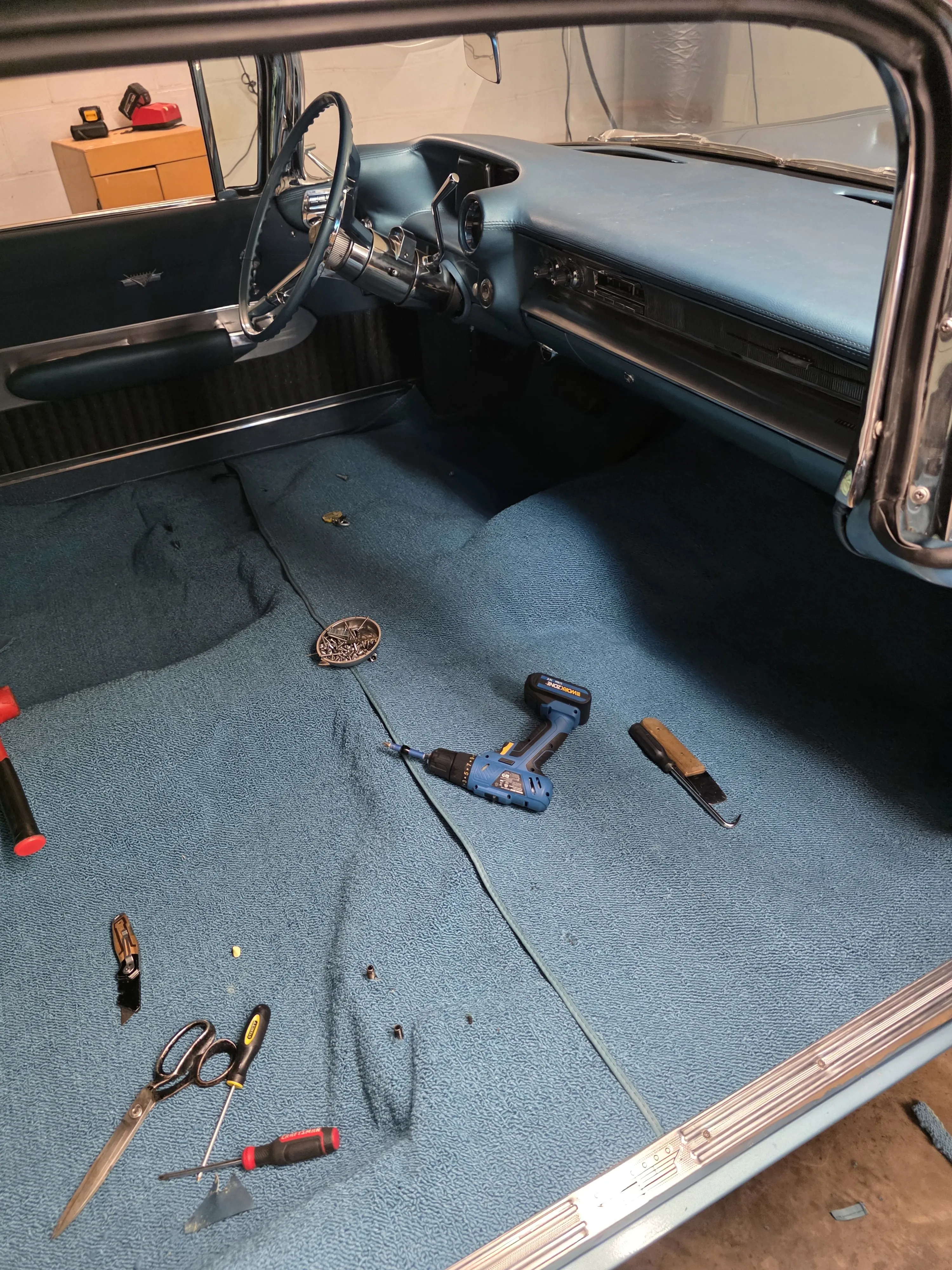After — new carpet and dash