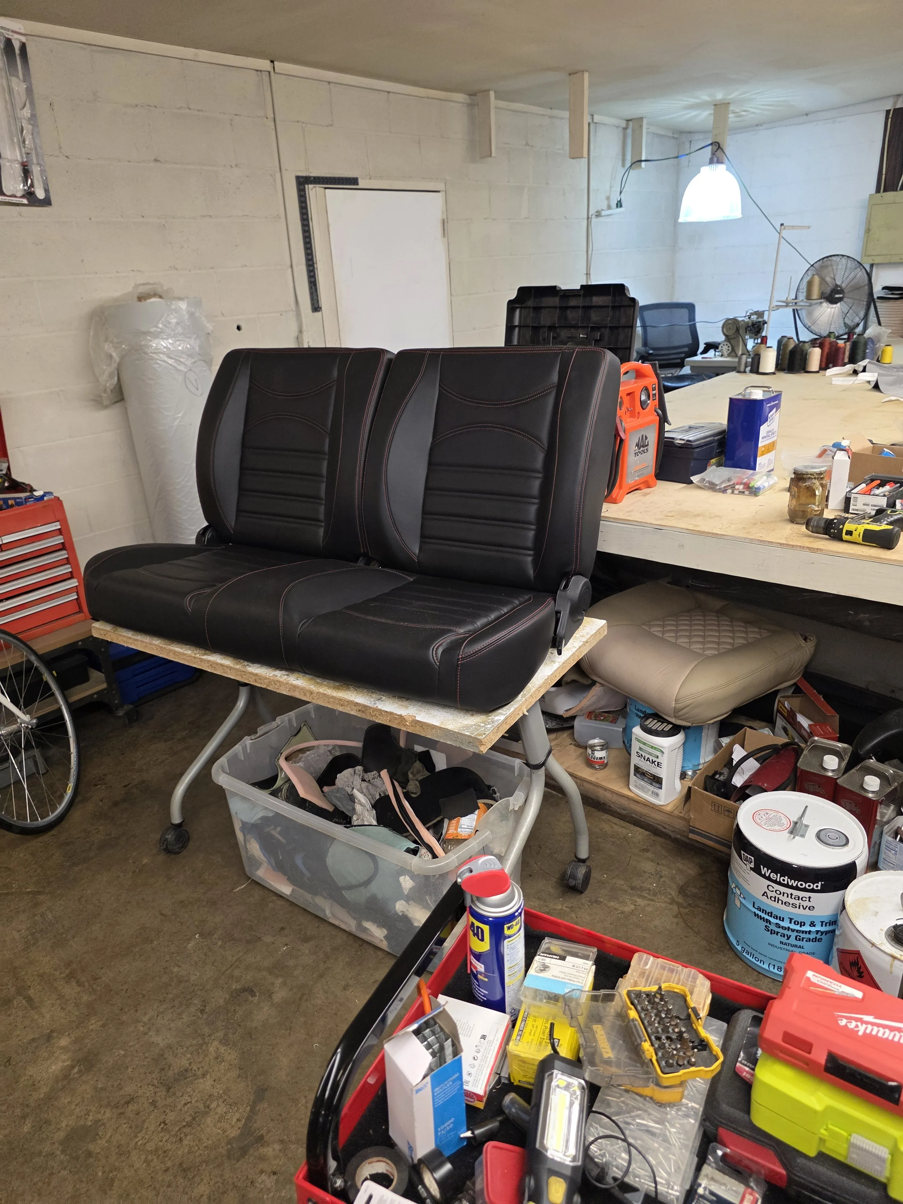 Bench seats on the table