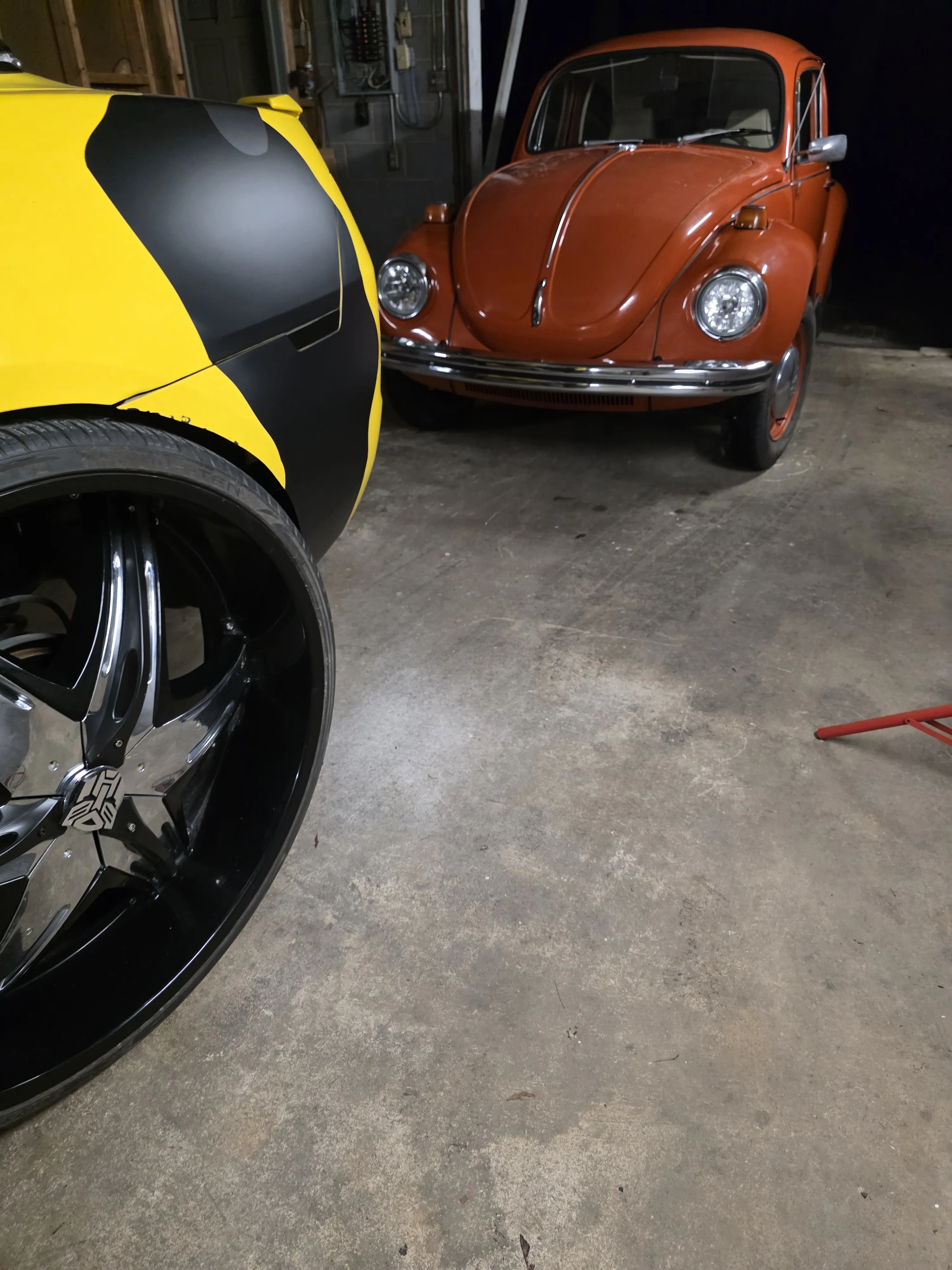 Beetle front in shop