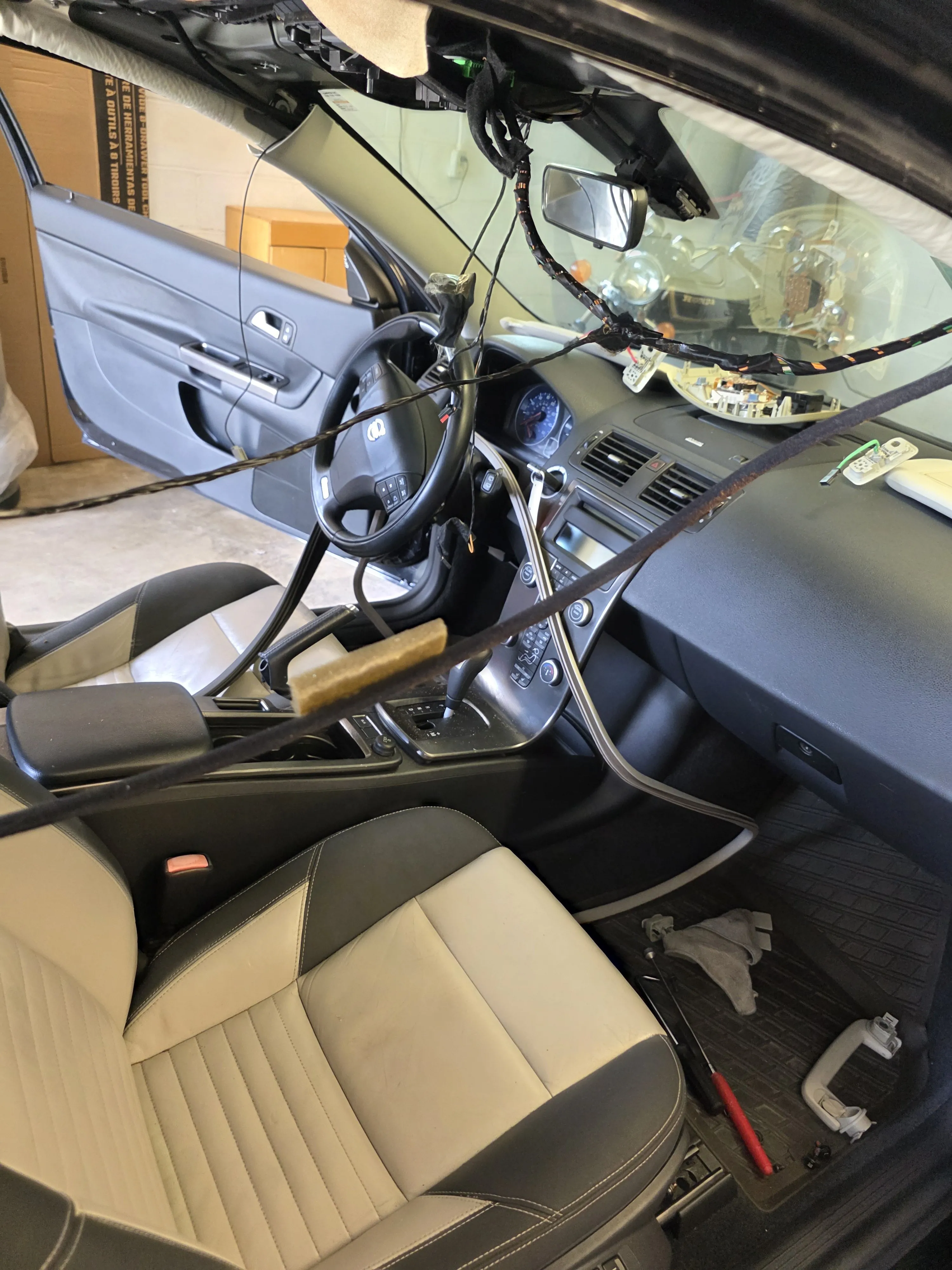 Cream seats and top frame