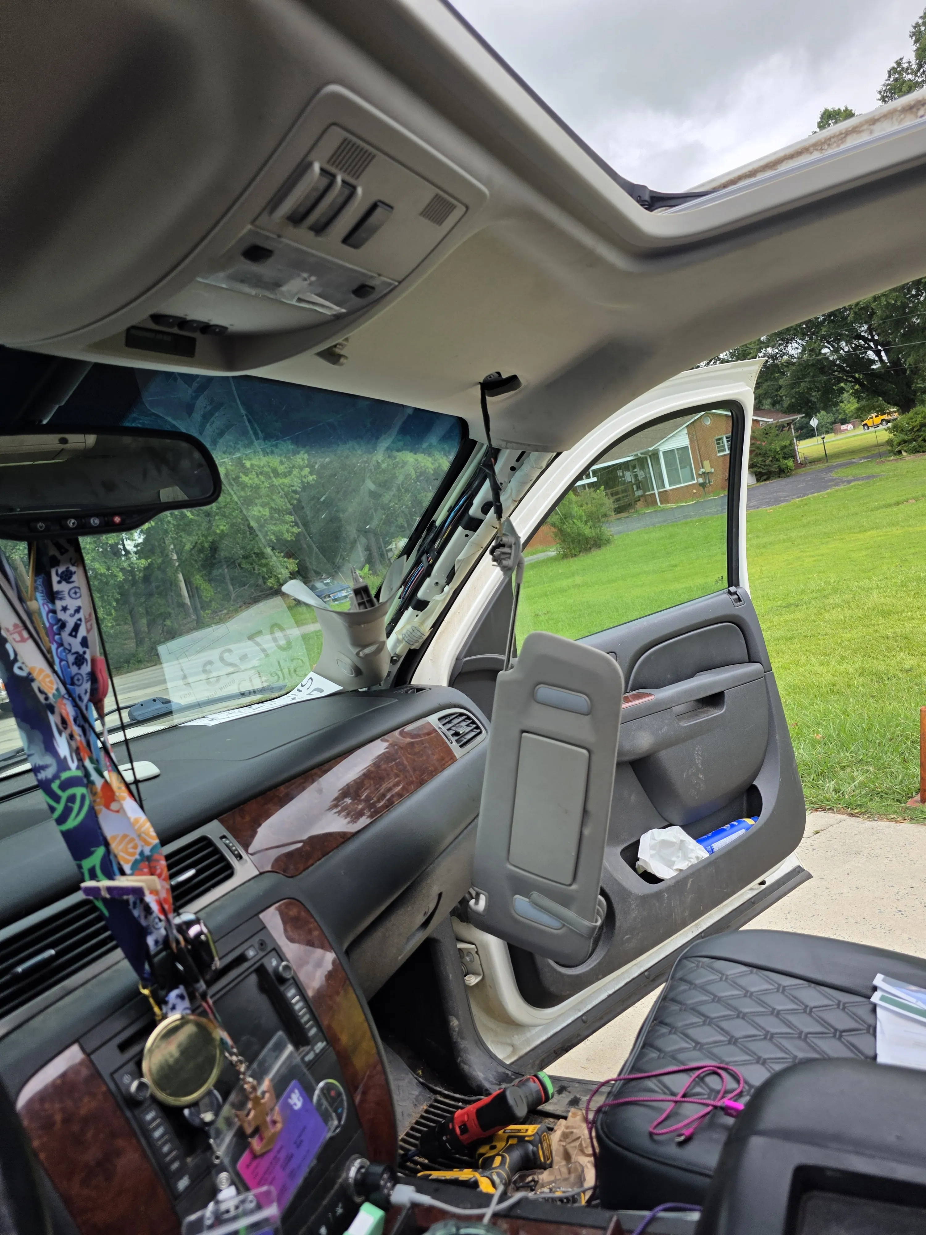 Suv interior and dash