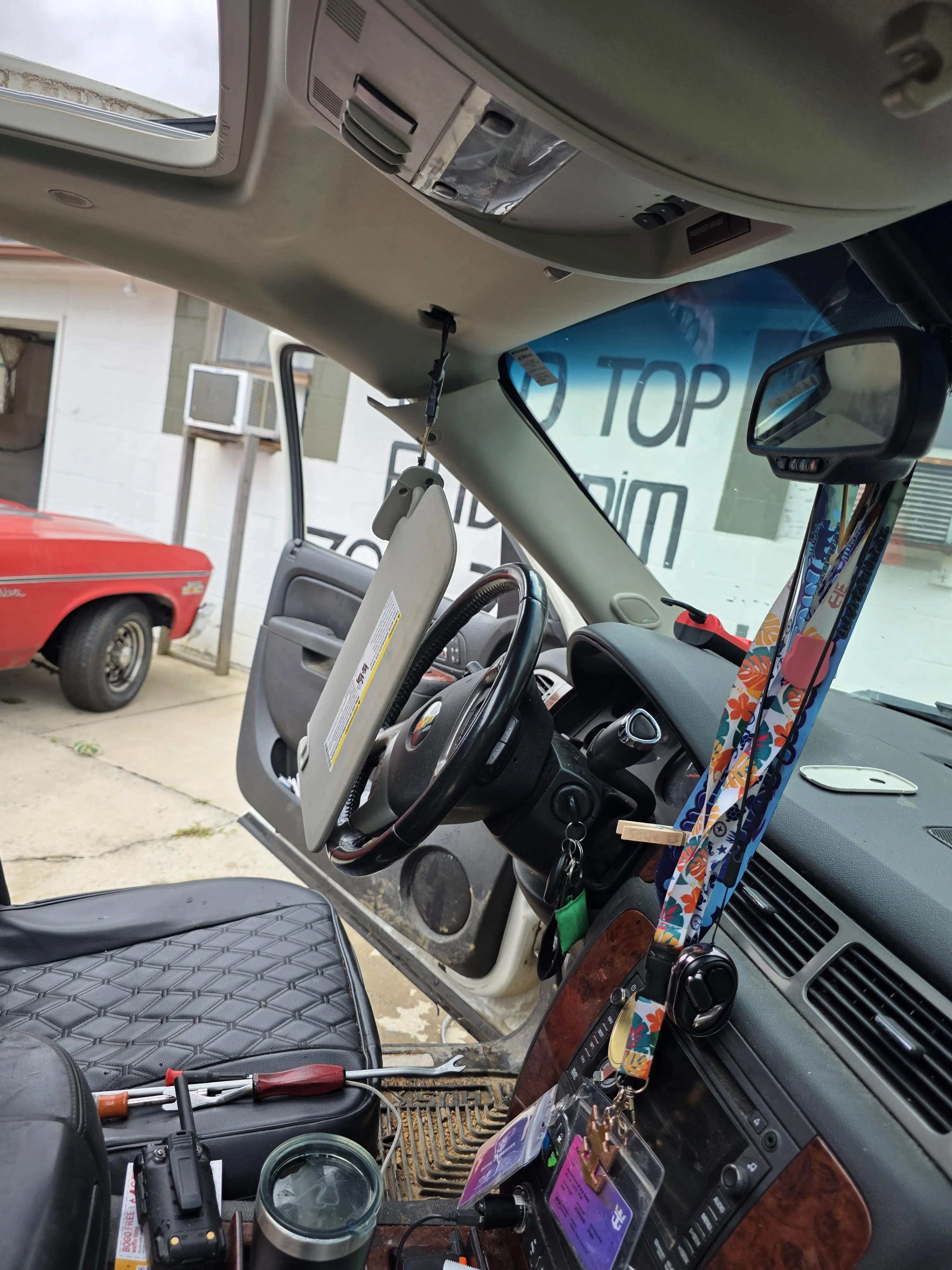 Suv dash from driver seat