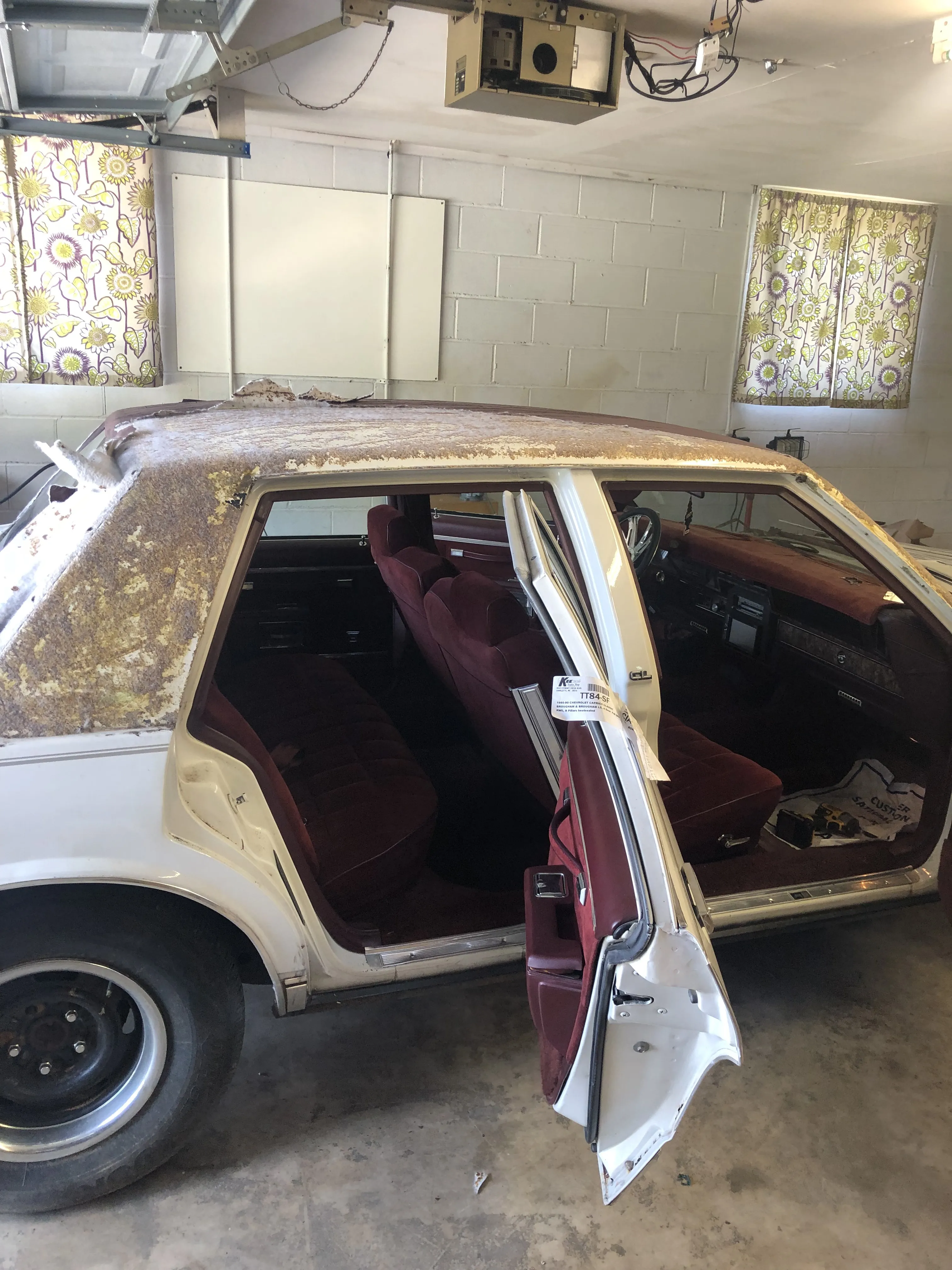Vinyl top before